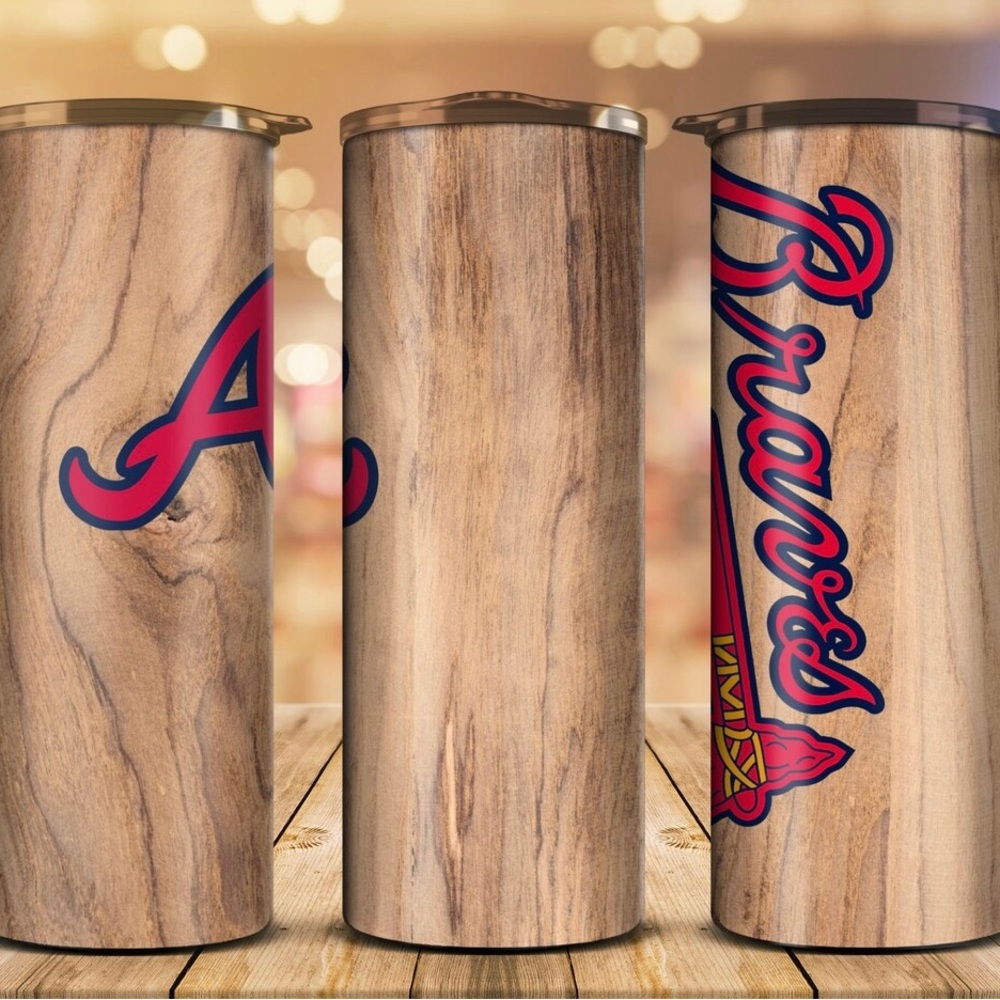Atlanta braves baseball tumbler